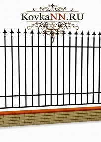 Забор с элементами ковки 5