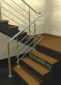 Перила с четырьмя регилями