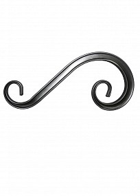 SK43.04.1 Вензель S  Размеры: 225x95 (1.2мм) Материал: Т15*15